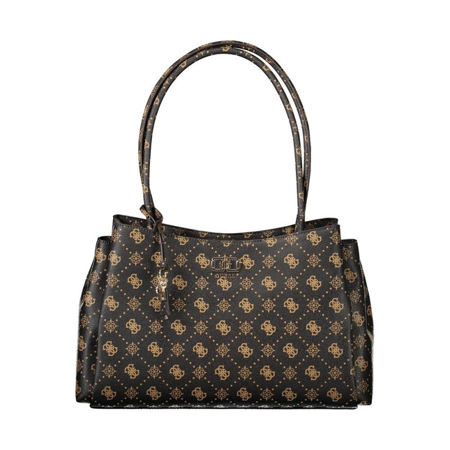 Guess Jeans Marrone Polyurethane Women Handbag