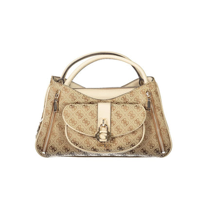 Guess Jeans Beige Poliuretano Women Handbag