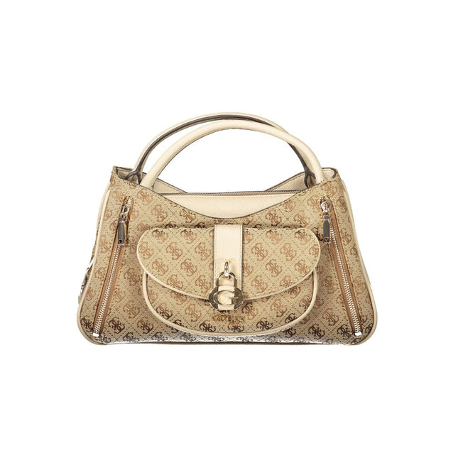 Guess Jeans Beige Poliuretano Women Handbag