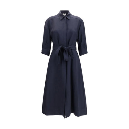 P.A.R.O.S.H. Blue Viscose Casual Dress