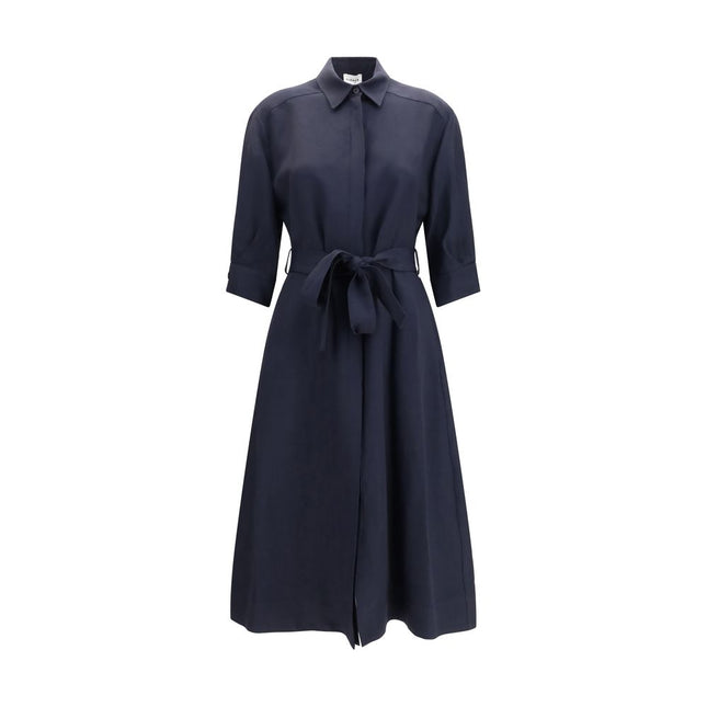 P.A.R.O.S.H. Blue Viscose Casual Dress