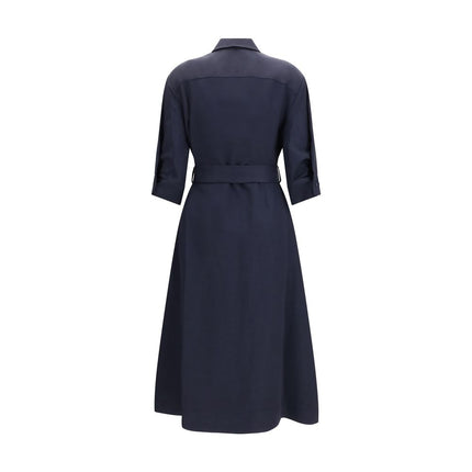 P.A.R.O.S.H. Blue Viscose Casual Dress