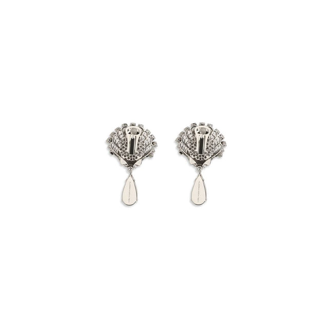Alessandra Rich Silver Metal Earrings