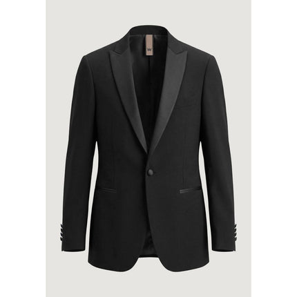 Mulish Black Polyester Three-Piece Suit