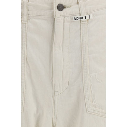 Maison Mihara Yasuhiro White Cotton Casual Pants