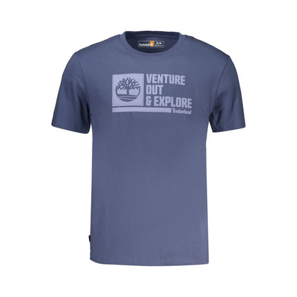 Timberland Blue Cotton Men's T-Shirt