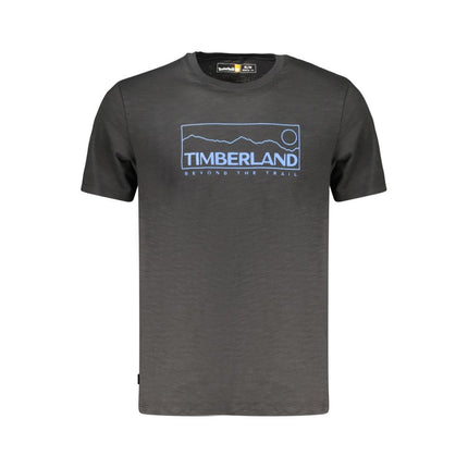 Timberland Black Cotton Men T-Shirt