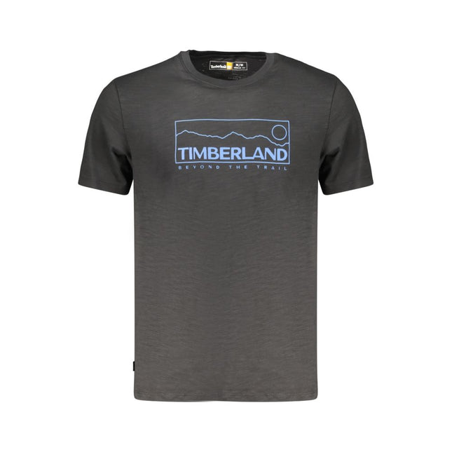 Timberland Black Cotton Men T-Shirt