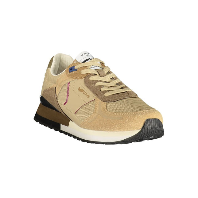Gas Beige Polyurethane Men Sneaker Gas