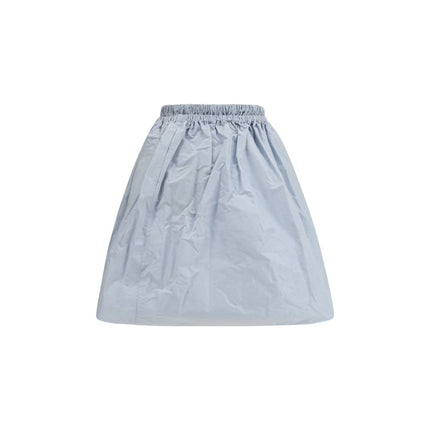 Prada Blue Silk Long Skirt