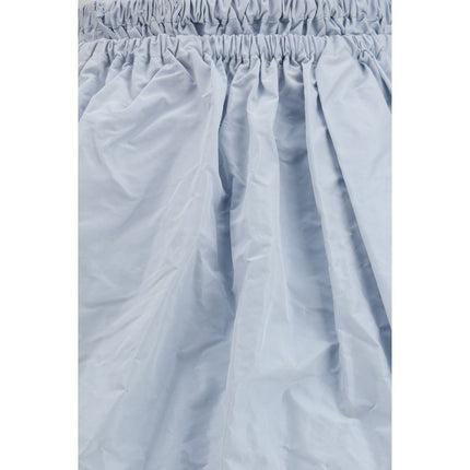 Prada Blue Silk Long Skirt