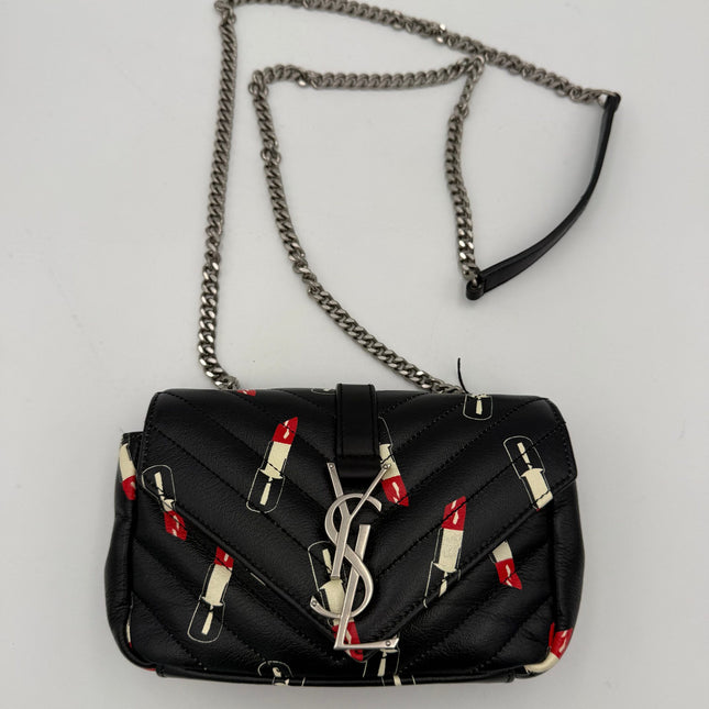 Saint Laurent SAINT LAURENT MINI COLLEGE Lip Stick Handbag