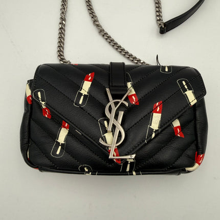 Saint Laurent SAINT LAURENT MINI COLLEGE Lip Stick Handbag