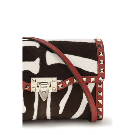 Valentino Garavani Multicolor Calf Leather Bos Taurus Shoulder Bag