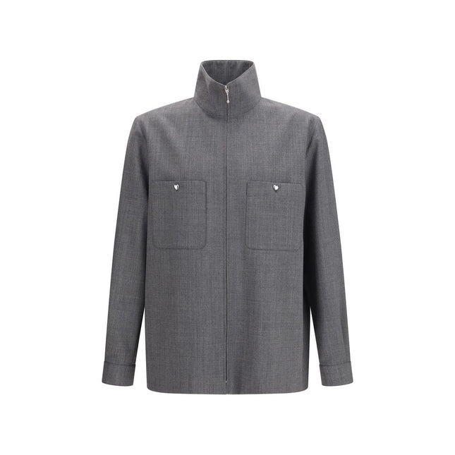 Valentino Garavani Gray Polyester Coat