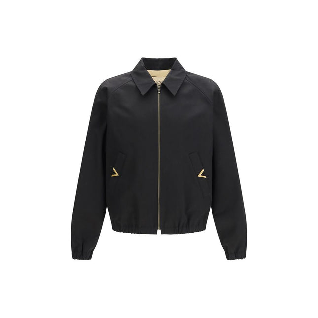 Valentino Garavani Black Cotton Bomber