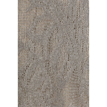 Brunello Cucinelli Gray Linen Casual Dress