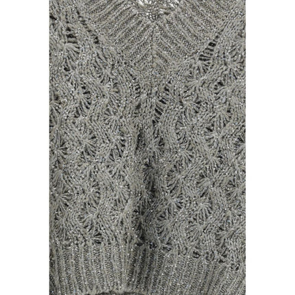 Brunello Cucinelli Bicolor Silk Sweatshirt