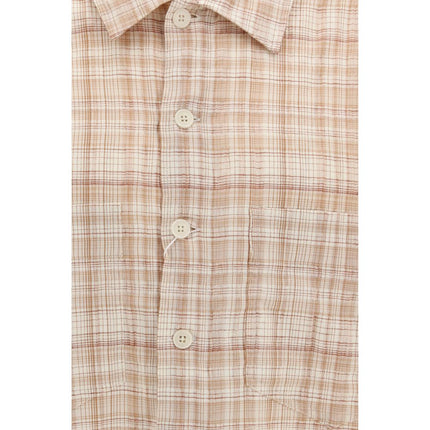 Sunflower Orange Cotton Pattern Shirt