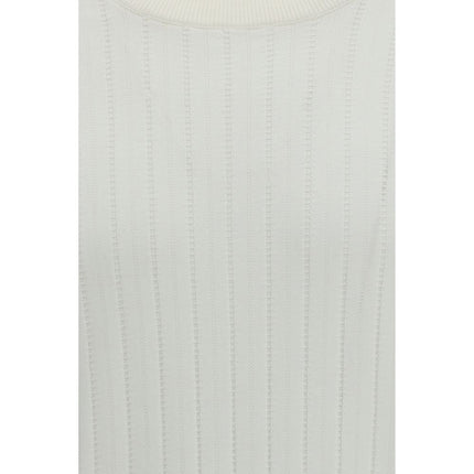 Brunello Cucinelli White Cotton Sweatshirt