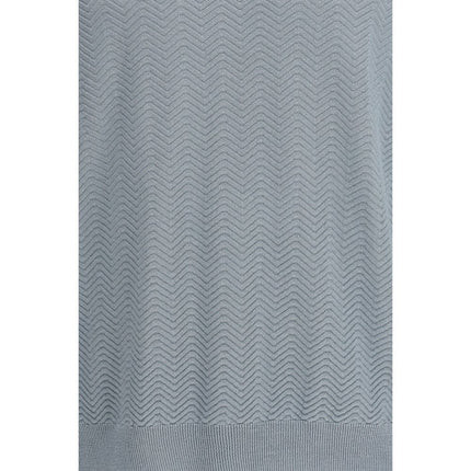 Giorgio Armani Gray Silk Sweatshirt