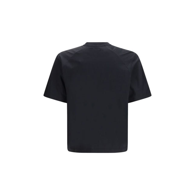 LAMINAR Black Cotton T-Shirt