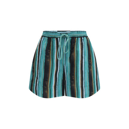 PINKO Bicolor Cotton Bermuda Shorts