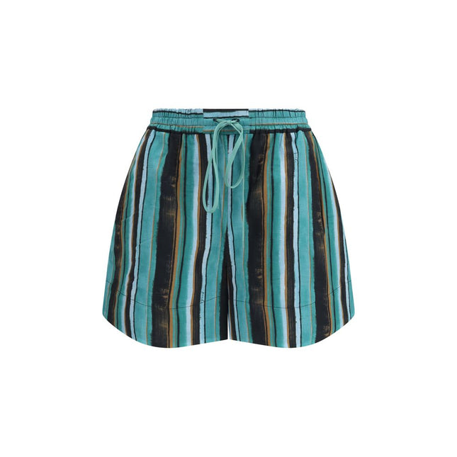 PINKO Bicolor Cotton Bermuda Shorts