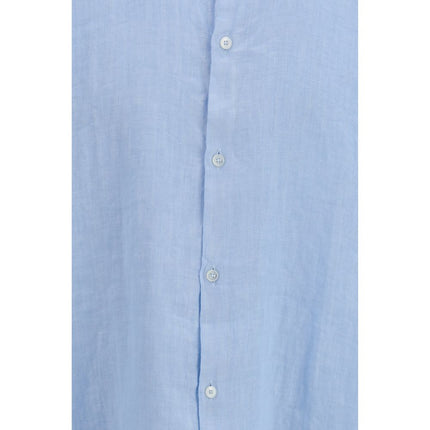 Brooksfield Blue Linen Shirt