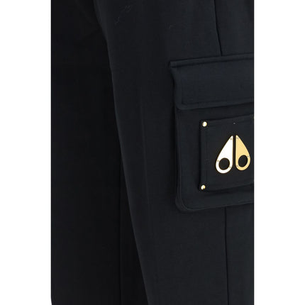 Moose Knuckles Black Cotton Casual Pants