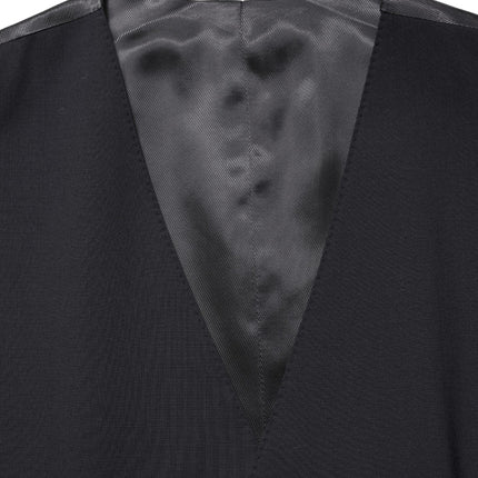 Dolce & Gabbana Black Wool Single Breasted Waistcoat Vest