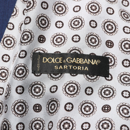 Dolce & Gabbana Navy Blue Wool Dress Formal Waistcoat Vest