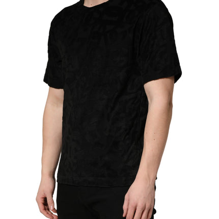Dolce & Gabbana Black DG Mania Logo Print Casual  T-shirt