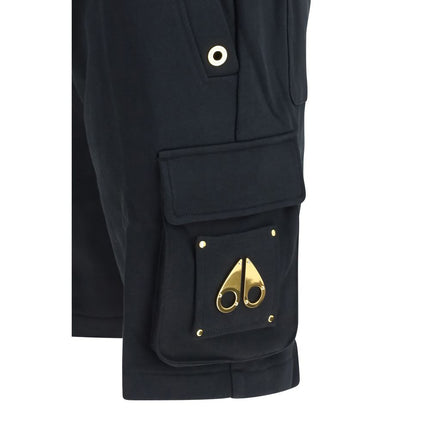 Moose Knuckles Black Cotton Bermuda Shorts