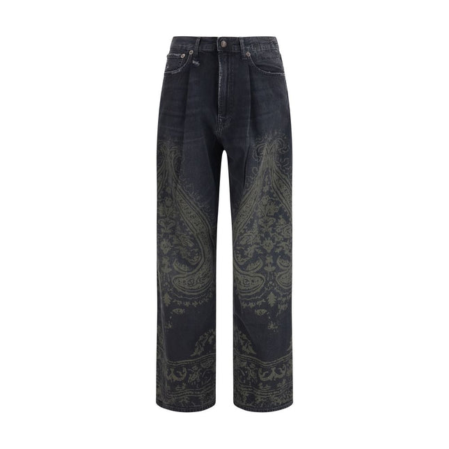 R13 Black Cotton Jeans Denim