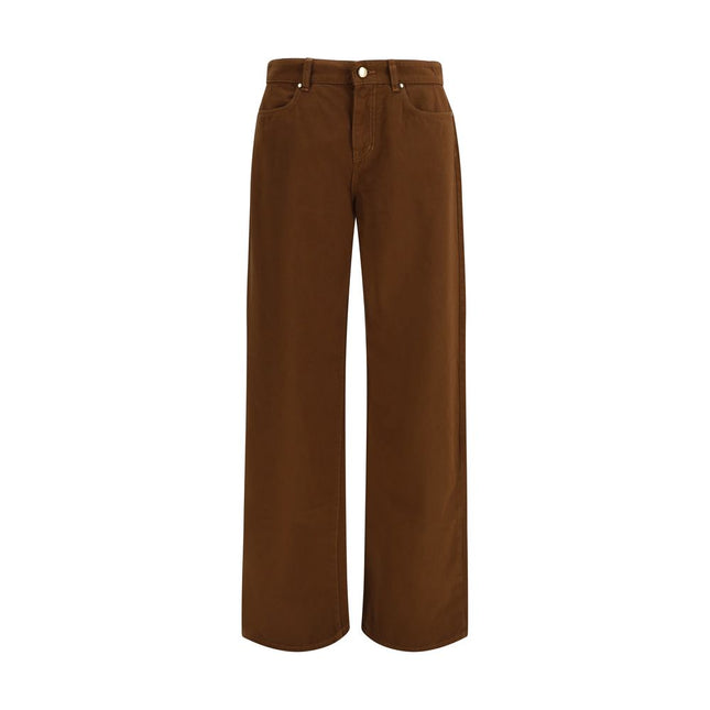 Max Mara Brown Cotton Pants