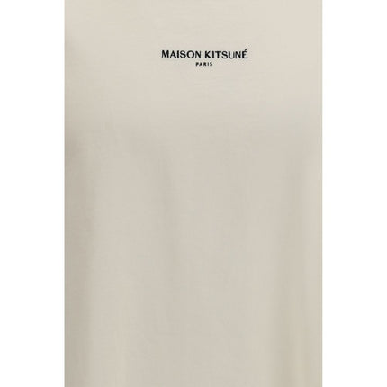 Maison Kitsuné Beige Cotton T-Shirt