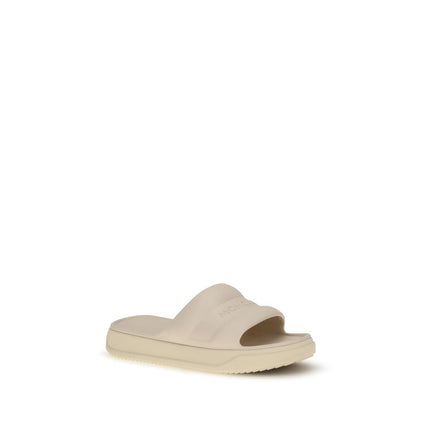 Moncler Beige Rubber Slippers