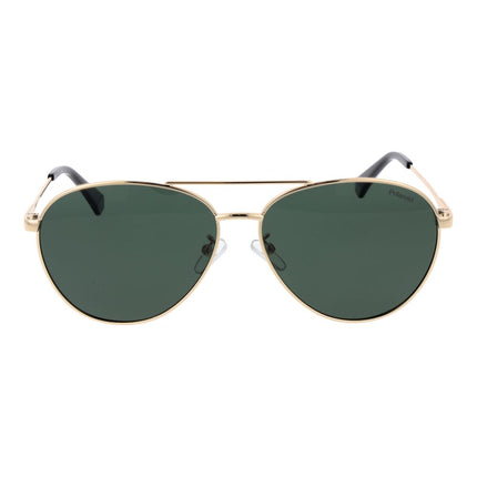 Polaroid Gold Metal Sunglasses