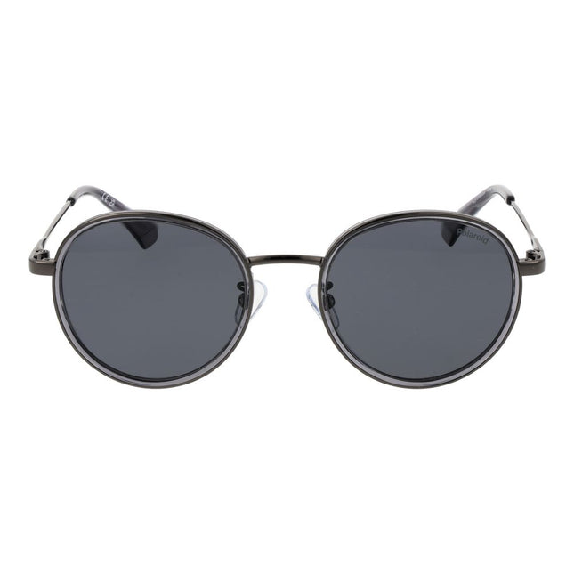 Polaroid Gray Stainless Steel Sunglasses