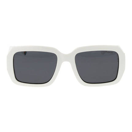 Polaroid White Plastic Sunglasses