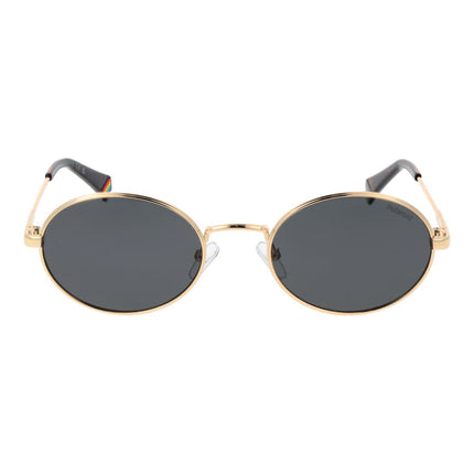 Polaroid Gold Metal Sunglasses