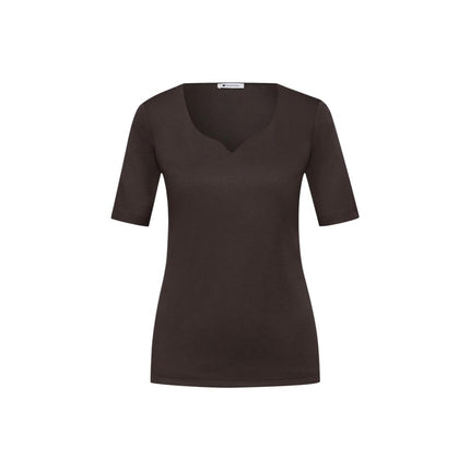 Street One Brown Cotton Long Sleeve T-Shirt