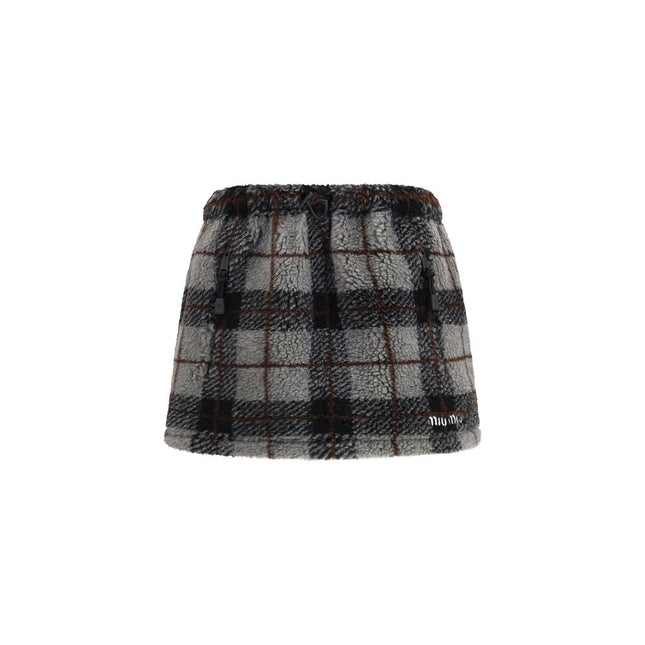 Miu Miu Multicolor Nylon Mini Skirt