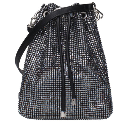 Jimmy Choo Black Satin Crossbody Bag