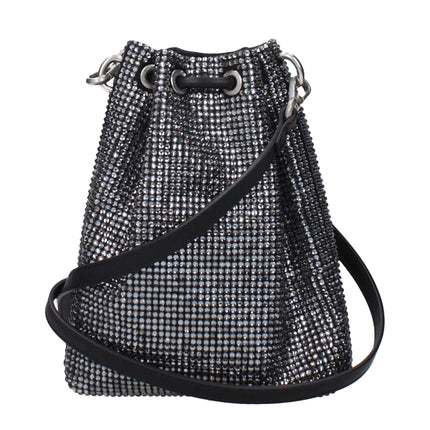 Jimmy Choo Black Satin Crossbody Bag