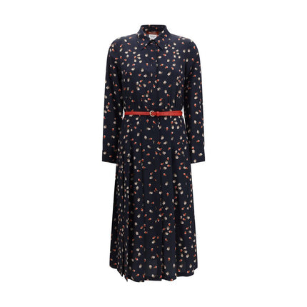 Max Mara Blue Silk Casual Dress