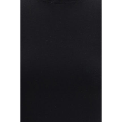 Max Mara Black Viscose T-Shirt