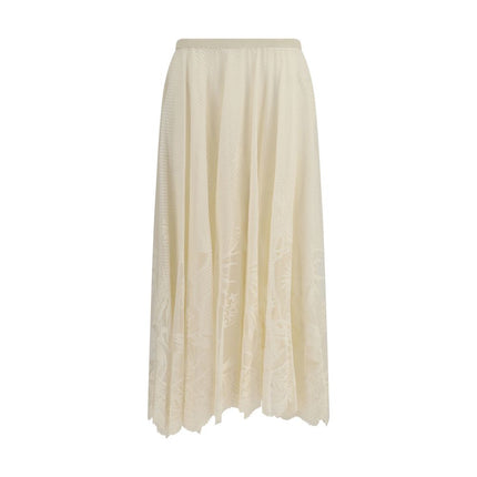Fabiana Filippi Beige Cotton Long Skirt