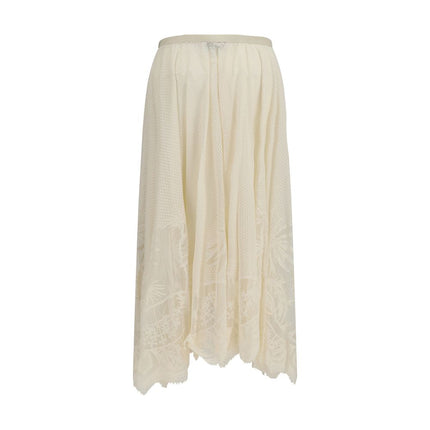 Fabiana Filippi Beige Cotton Long Skirt
